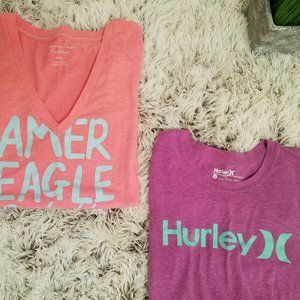 AE & Hurley T-shirts